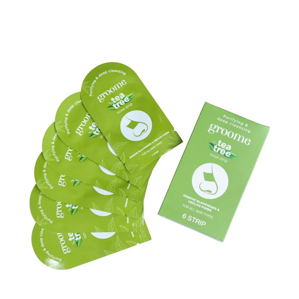 Groome Tea Tree Purifying & Deep Cleansing Nose Strips (Pack of 6)