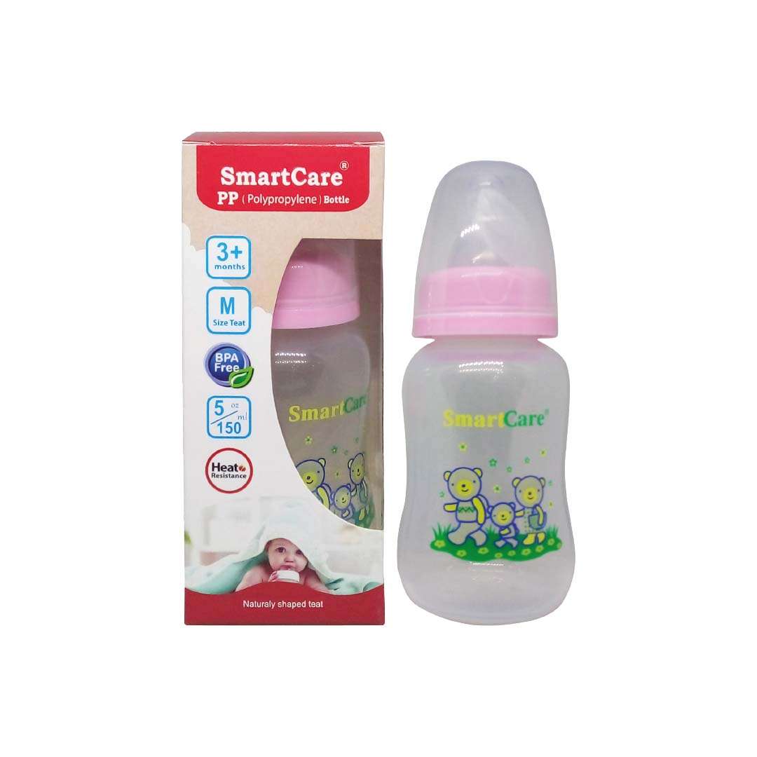 ​Product Name: Smart Care PP (Polypropylene) Baby Feeding Bottle – 5 oz / 150 ml​