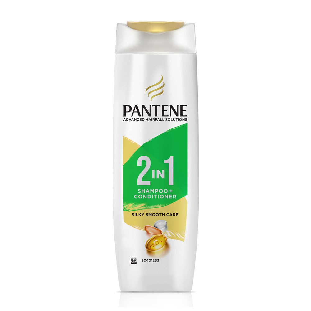 PANTENE 2 IN 1 SHAMPOO+CONDITIONER ( SILKY SMOOTH CARE )-340 ML