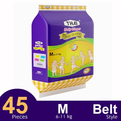 Thai Baby Diaper Belt M (6–11 kg) – 45 pcs​