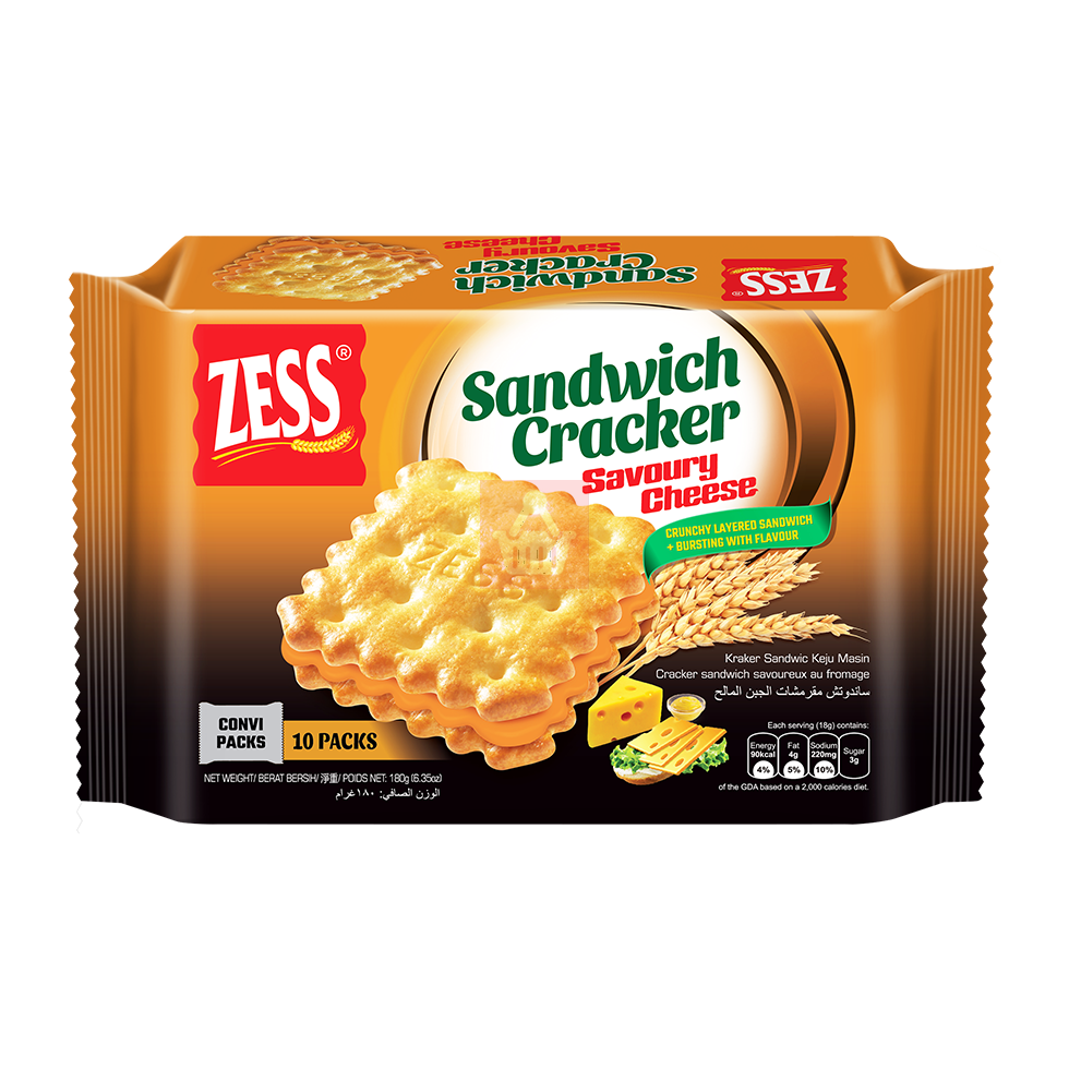 Zess Cheese Sandwich Cracker (10 Packs)​