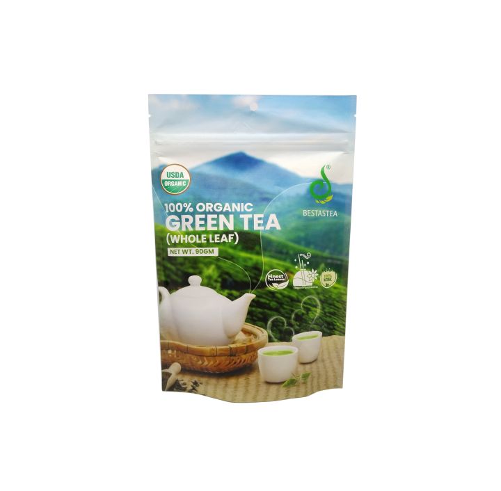 BesTeas Organic Green Tea (Whole Leaf) – 90g