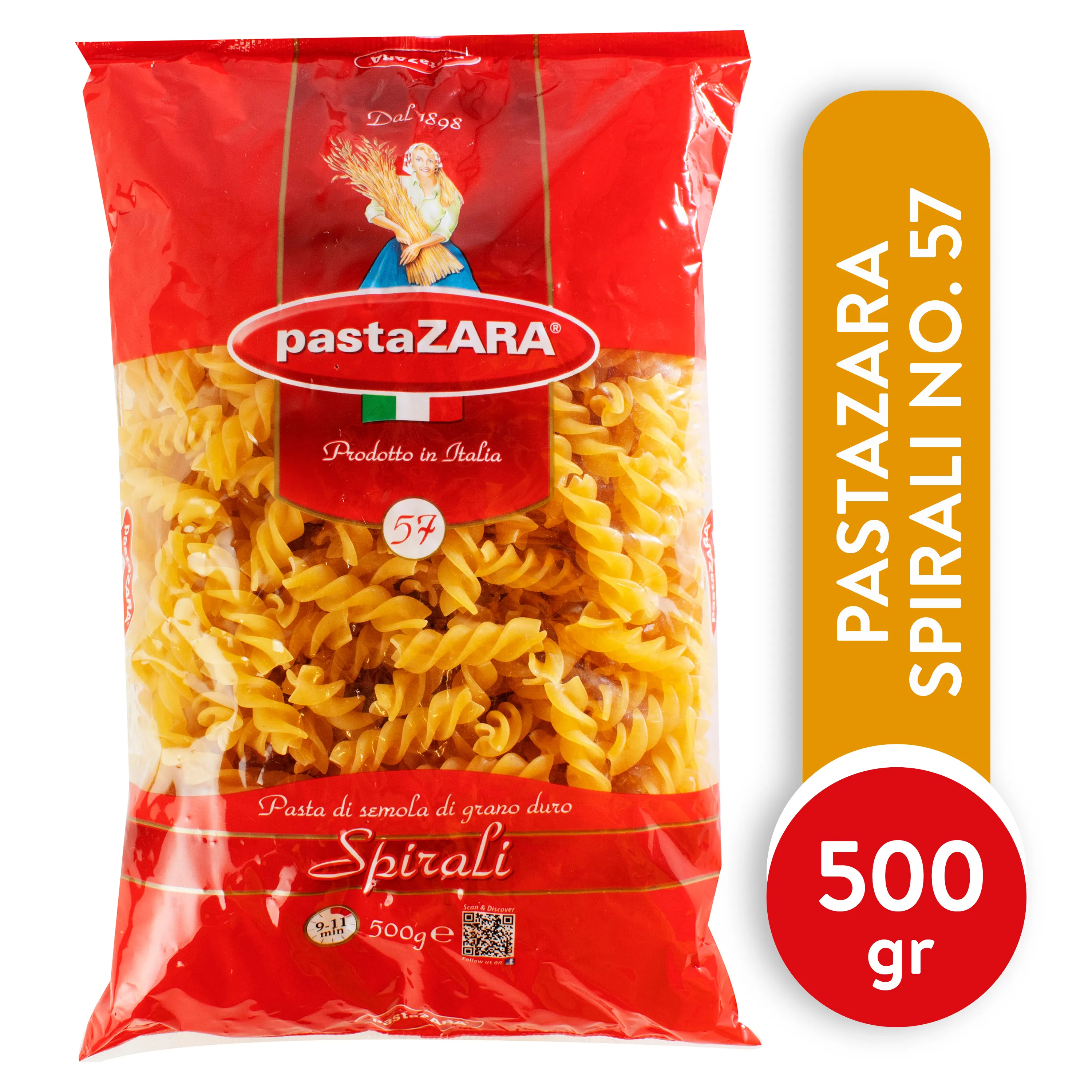 Pasta Zara Spirali (No. 57) – 500g