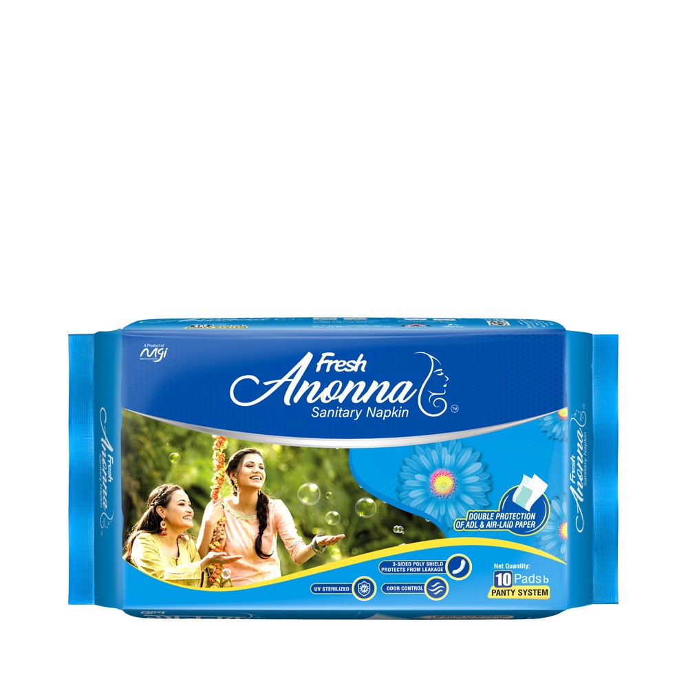 Fresh Anonna Sanitary Napkin Panty System (10 Pads)