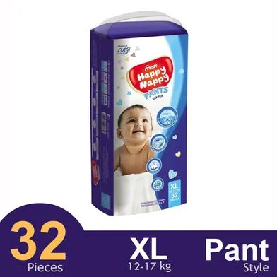 Fresh Happy Nappy Pant Diaper – XL (12–17 kg) 32Pcs