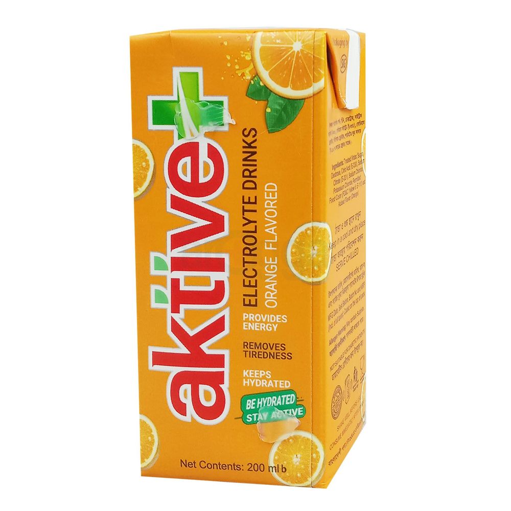 Aktive+ Instant Energy Drink – Orange Flavored-250gm