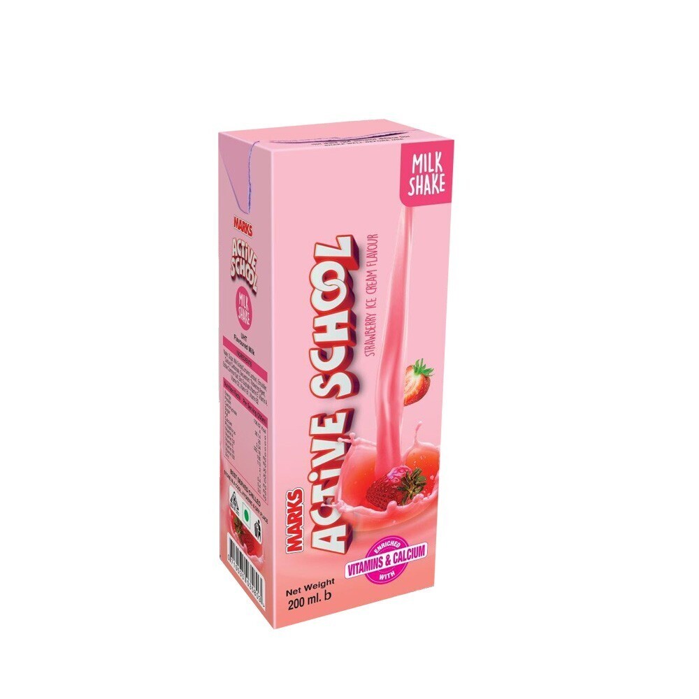 STAR SHIP MARKS ACTIVE SCHOOL (STRAWBERRY ICE CREAM ) 200 ML